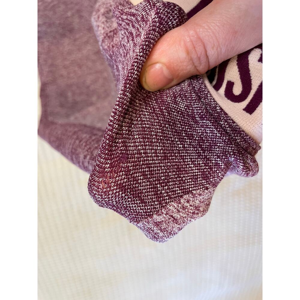 Gymshark Flex Mid Rise Heathered Purple Activewear Leggings/ Gym Tights Size XS - Picture 5 of 11